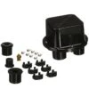 Thermocraft Industries - Plastic 5-Hole Junction Box, Black